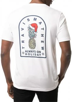 TravisMathew Men's Wrap It Up Golf T-Shirt White -Golf Apparel Sales Shop unnamed file 3109