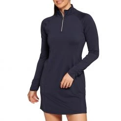 Lady Hagen Women's UV Long Sleeve Golf Dress Dark Navy