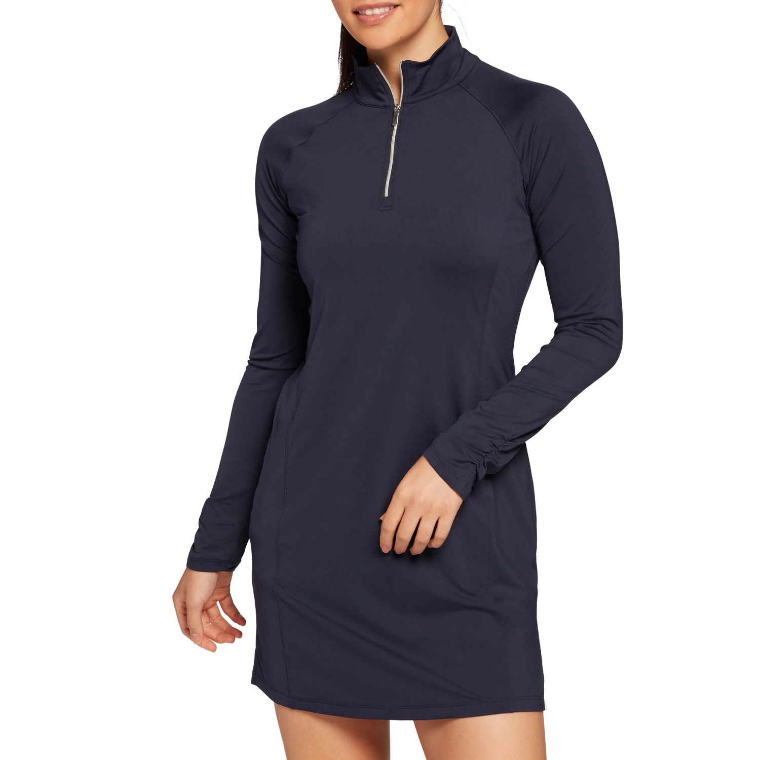 Lady Hagen Women's UV Long Sleeve Golf Dress Dark Navy 3 Lady Hagen Women's UV Long Sleeve Golf Dress Dark Navy