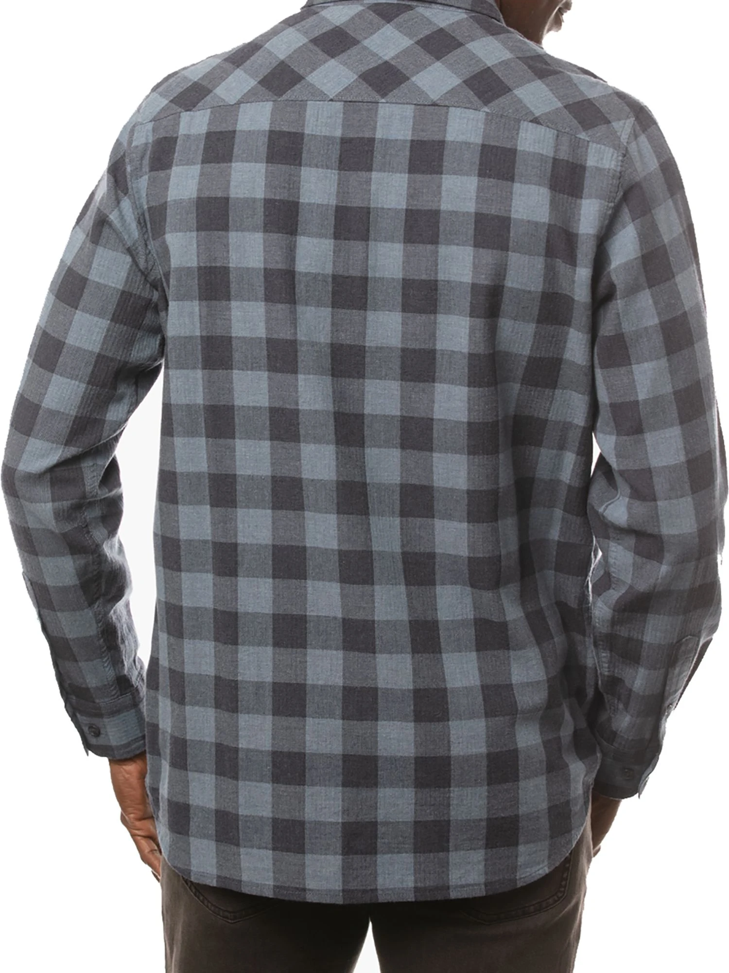 TravisMathew Men's Quinella Long Sleeve Golf Shirt Heather Indigo 4 TravisMathew Men's Quinella Long Sleeve Golf Shirt Heather Indigo - Image 2