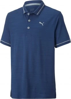 PUMA Boys' Monarch Golf Polo High Rise Heather