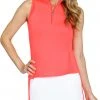 Tail Women's Sleeveless Mini Mock Neck Golf Top Lazer Pink 1 Tail Women's Sleeveless Mini Mock Neck Golf Top Lazer Pink -Golf Apparel Sales Shop unnamed file 3428