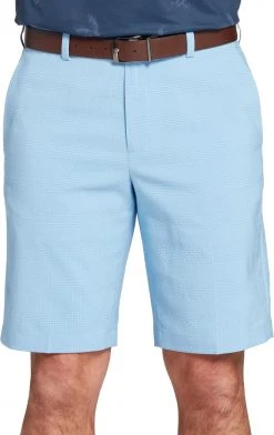 Walter Hagen Men's Perfect 11 Seersucker Textured Golf Shorts Daybreak Blue