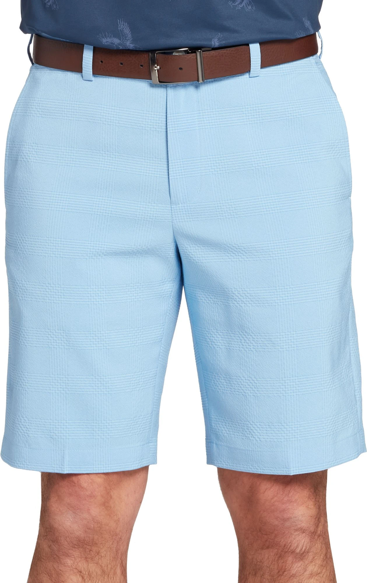 Walter Hagen Men's Perfect 11 Seersucker Textured Golf Shorts Daybreak Blue 3 Walter Hagen Men's Perfect 11 Seersucker Textured Golf Shorts Daybreak Blue