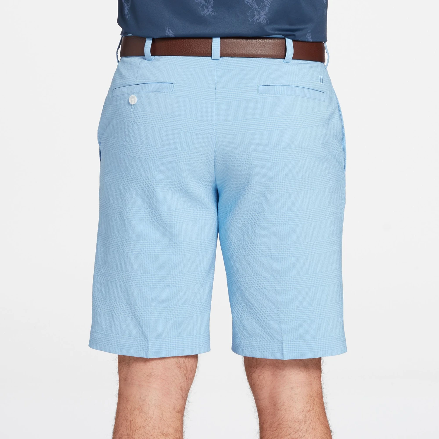 Walter Hagen Men's Perfect 11 Seersucker Textured Golf Shorts Daybreak Blue 4 Walter Hagen Men's Perfect 11 Seersucker Textured Golf Shorts Daybreak Blue - Image 2