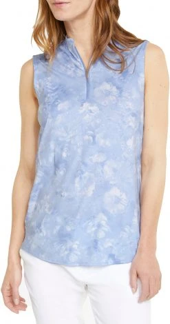 Puma Women's Cloudspun Iris Sleeveless Golf Polo Lavendar Pop/bright White