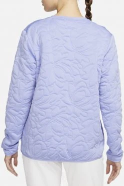 Nike Women's Dri-FIT Mid-Layer Golf Pullover Limestone/lt Orewood Brn -Golf Apparel Sales Shop unnamed file 3474