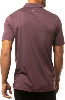 TravisMathew Men's Hangover Cure Golf Polo Heather Mauve -Golf Apparel Sales Shop unnamed file 3500