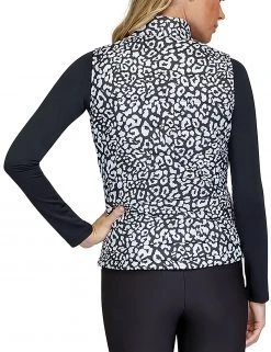 Tail Women's Sleeveless Harlow Golf Vest Onyx Leopard -Golf Apparel Sales Shop unnamed file 3541