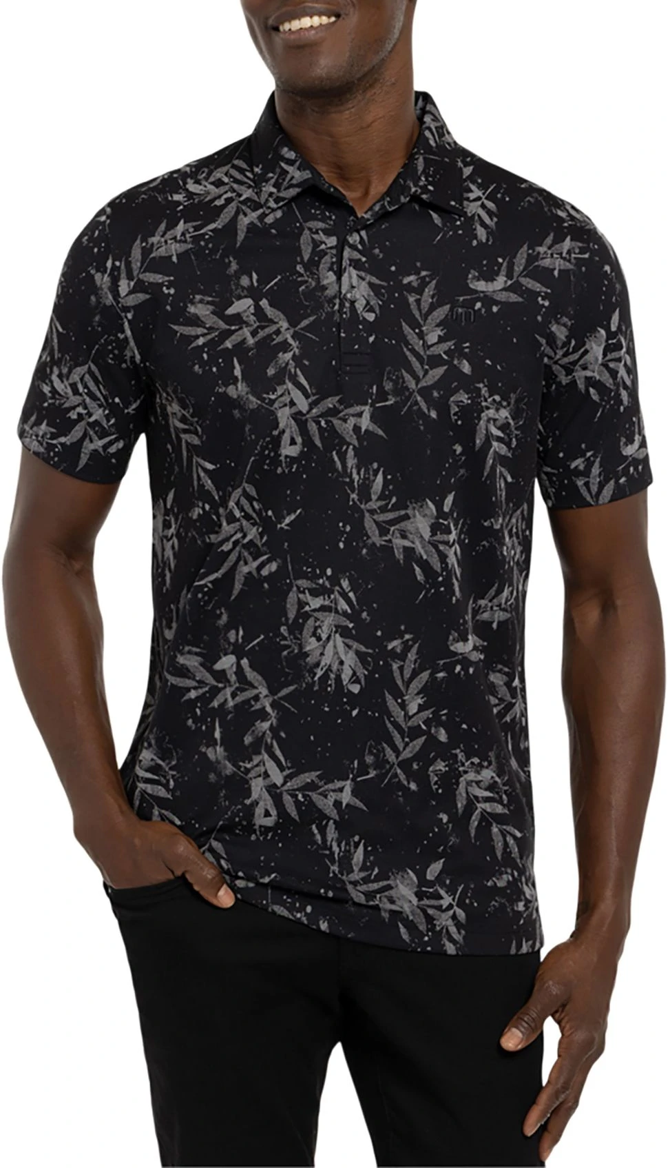 TravisMathew Men's The Reigel Golf Polo Black 3 TravisMathew Men's The Reigel Golf Polo Black