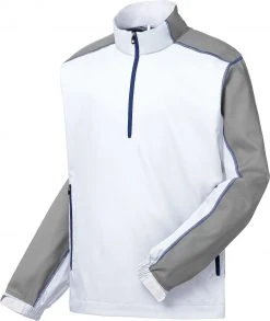 FootJoy Men's Long Sleeve Golf Windshirt White/grey