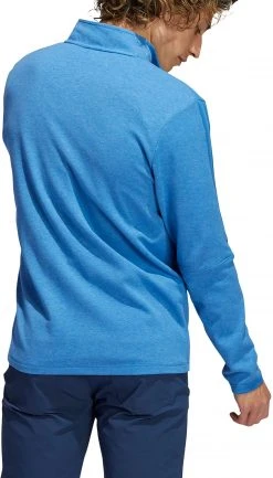 Adidas Men's Three Stripe Golf 1/4 Zip Focus Blue Mel -Golf Apparel Sales Shop unnamed file 3603