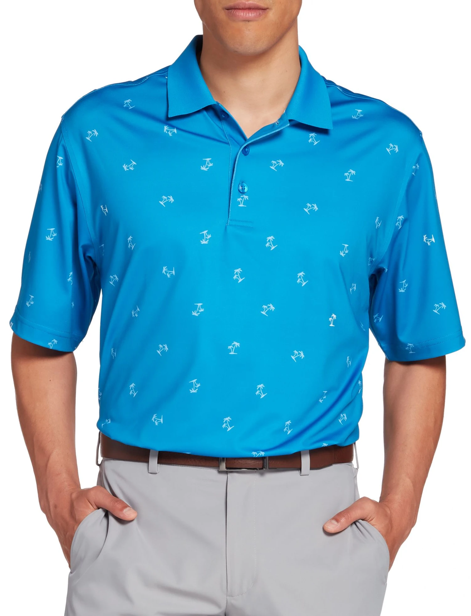 Walter Hagen Men's Perfect 11 Palm Tree Golf Polo Nobility Blue/daybreak 3 Walter Hagen Men's Perfect 11 Palm Tree Golf Polo Nobility Blue/daybreak