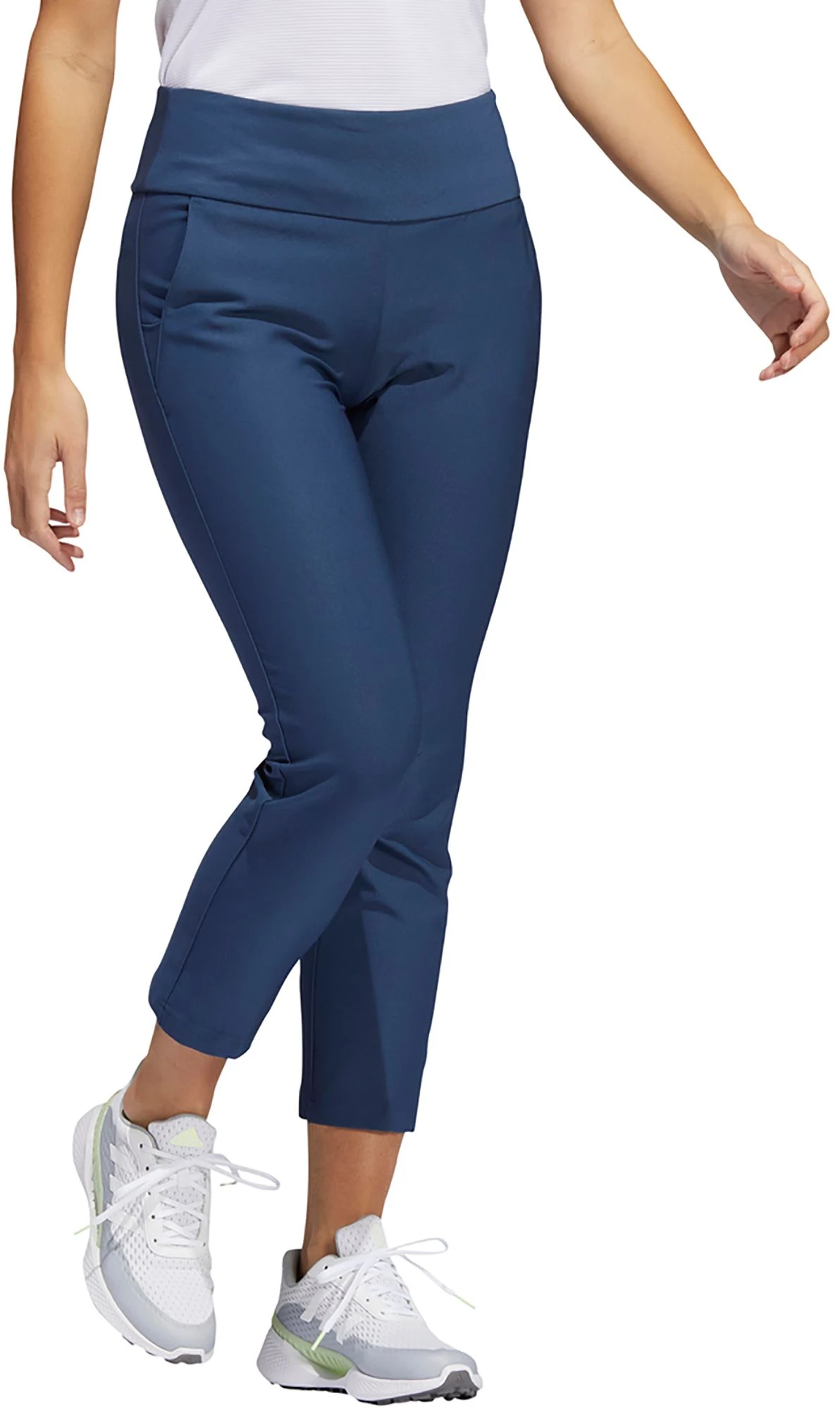 Adidas Women's Pull-On Ankle Golf Pants White 6 Adidas Women's Pull-On Ankle Golf Pants White - Image 4