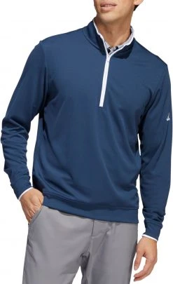 Adidas Men's UPF 1/4 Zip Golf Pullover White/grey Three