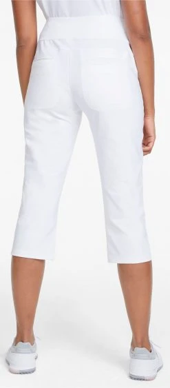 PUMA Women's PWRSHAPE Capri Golf Pants Bright White 8 PUMA Women's PWRSHAPE Capri Golf Pants Bright White -Golf Apparel Sales Shop unnamed file 3751