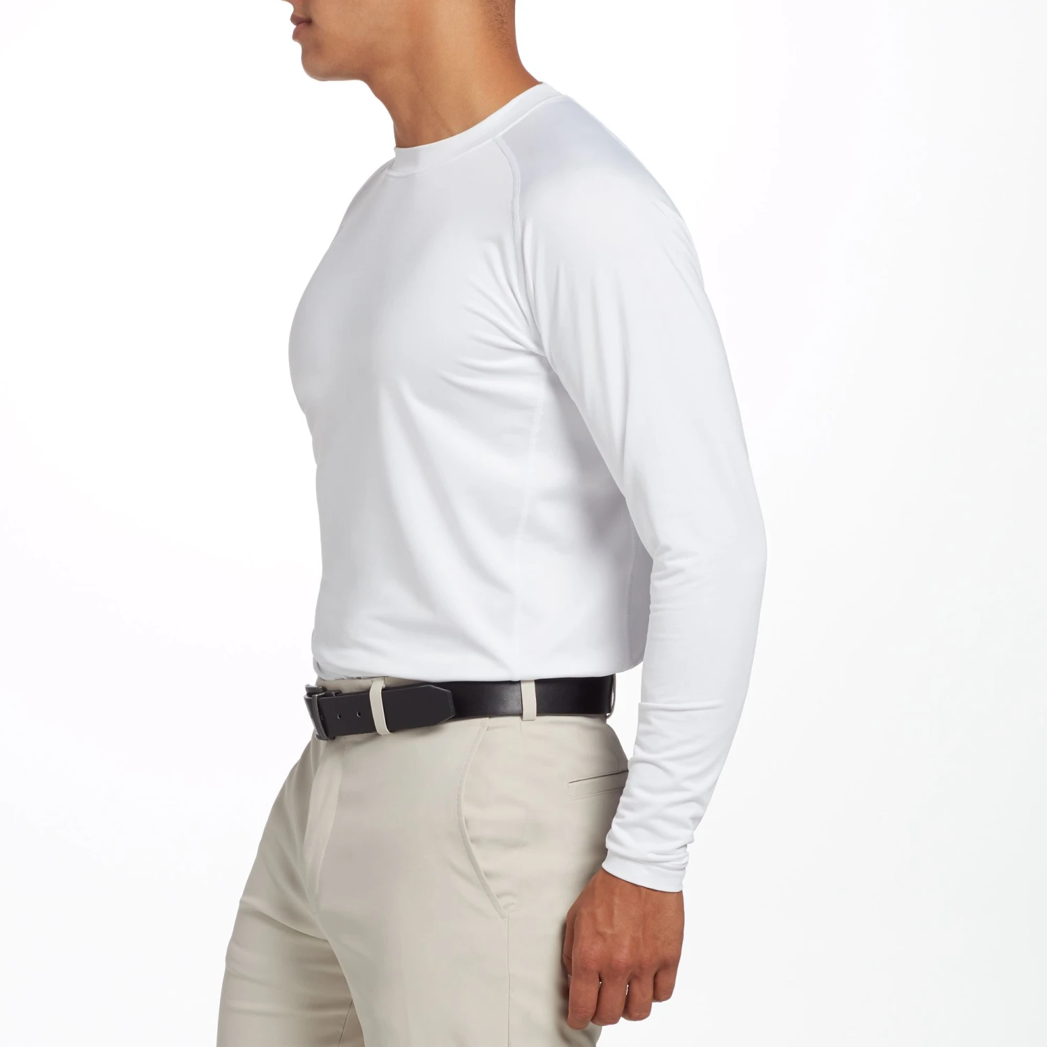 Walter Hagen Men's Cold Weather Baselayer Golf Shirt White 6 Walter Hagen Men's Cold Weather Baselayer Golf Shirt White - Image 4