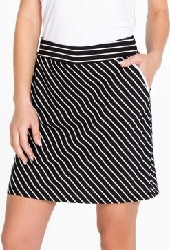 Sport Haley Women's 15" Palmer Golf Skort Black Stripe