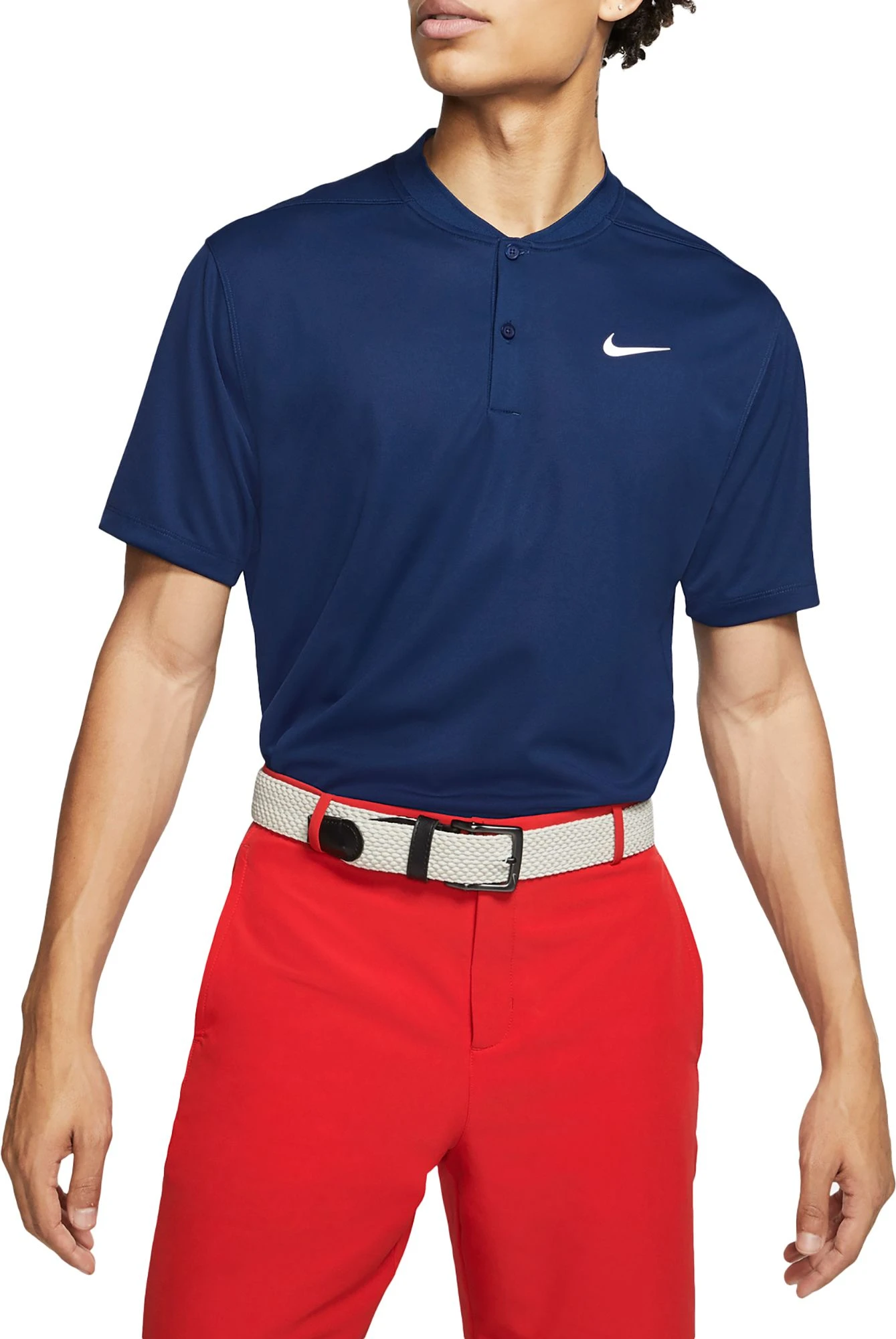 Nike Men's Dri-Fit Victory Blade Golf Polo Blue Void 3 Nike Men's Dri-Fit Victory Blade Golf Polo Blue Void