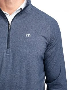 TravisMathew Men's Zachary 1/4 Zip Golf Pullover Heather Dark Shadow 9 TravisMathew Men's Zachary 1/4 Zip Golf Pullover Heather Dark Shadow -Golf Apparel Sales Shop unnamed file 4260