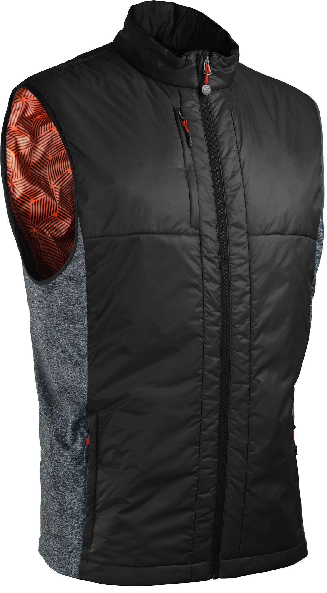 Sun Mountain Men's Colter Insulated Golf Vest Black/steel/inferno 3 Sun Mountain Men's Colter Insulated Golf Vest Black/steel/inferno