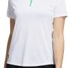 Adidas Women's Equipment Sleeve Golf Polo White 2 Adidas Women's Equipment Sleeve Golf Polo White -Golf Apparel Sales Shop unnamed file 4331