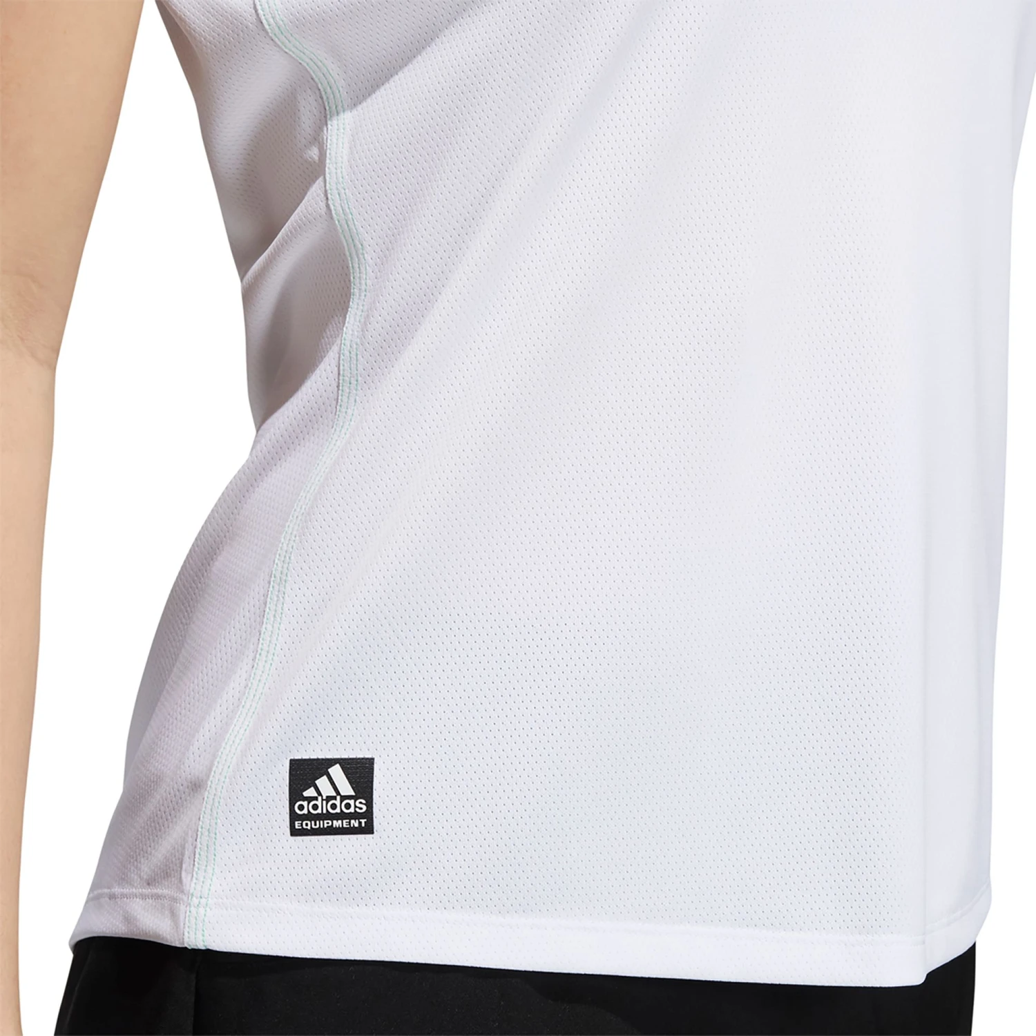 Adidas Women's Equipment Sleeve Golf Polo White 6 Adidas Women's Equipment Sleeve Golf Polo White - Image 4