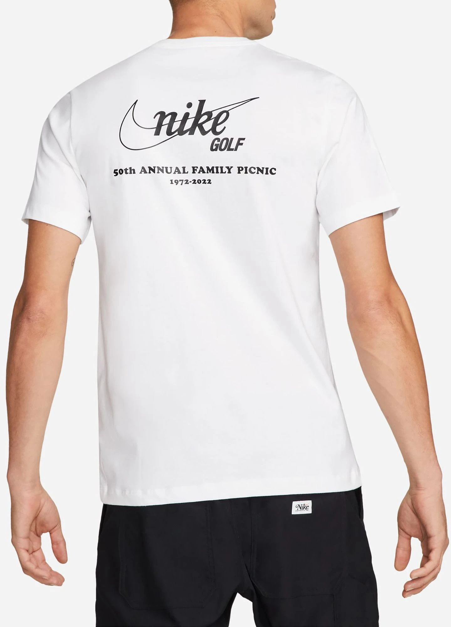 Nike Men's 50 Years Short Sleeve Golf Graphic T-Shirt White 5 Nike Men's 50 Years Short Sleeve Golf Graphic T-Shirt White - Image 3