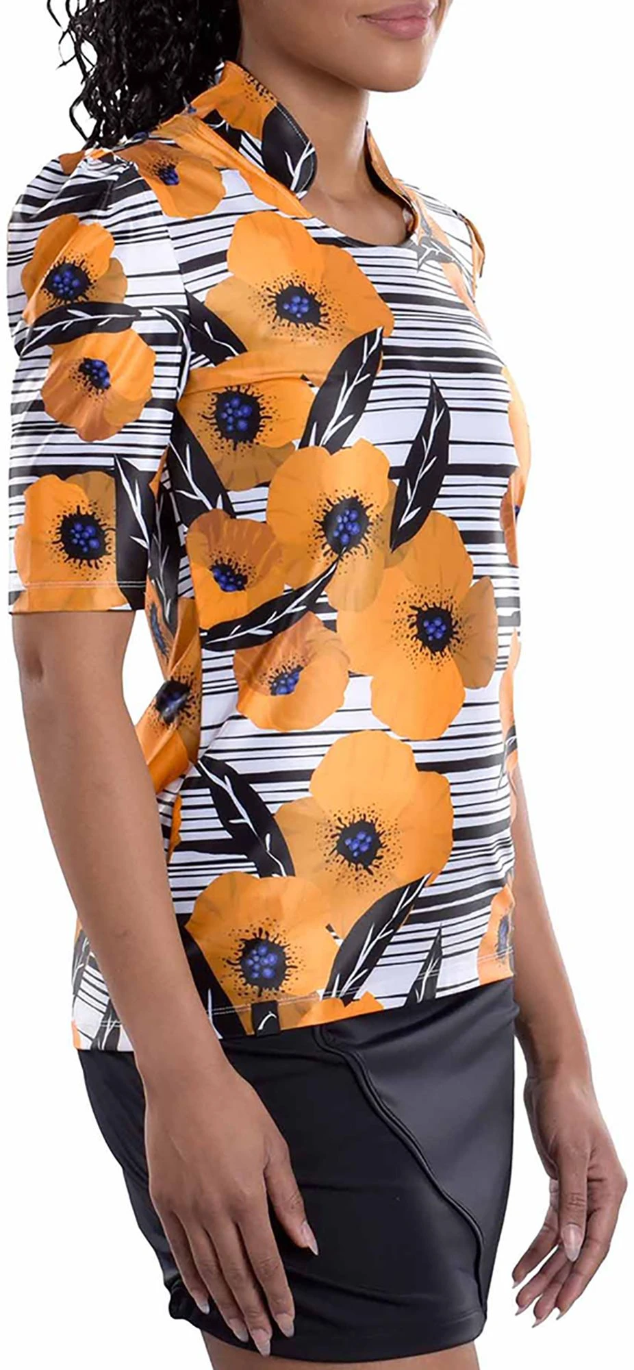 SwingDish Women's Kali Printed Golf Top 5 SwingDish Women's Kali Printed Golf Top - Image 3