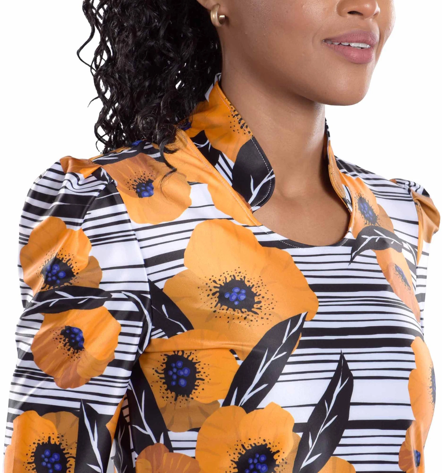 SwingDish Women's Kali Printed Golf Top 6 SwingDish Women's Kali Printed Golf Top - Image 4