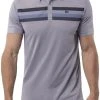 TravisMathew Men's Private Dock Golf Polo Heather Medium Grey -Golf Apparel Sales Shop unnamed file 4700
