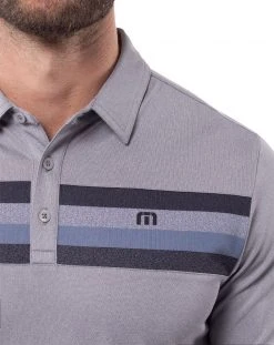 TravisMathew Men's Private Dock Golf Polo Heather Medium Grey 9 TravisMathew Men's Private Dock Golf Polo Heather Medium Grey -Golf Apparel Sales Shop unnamed file 4703