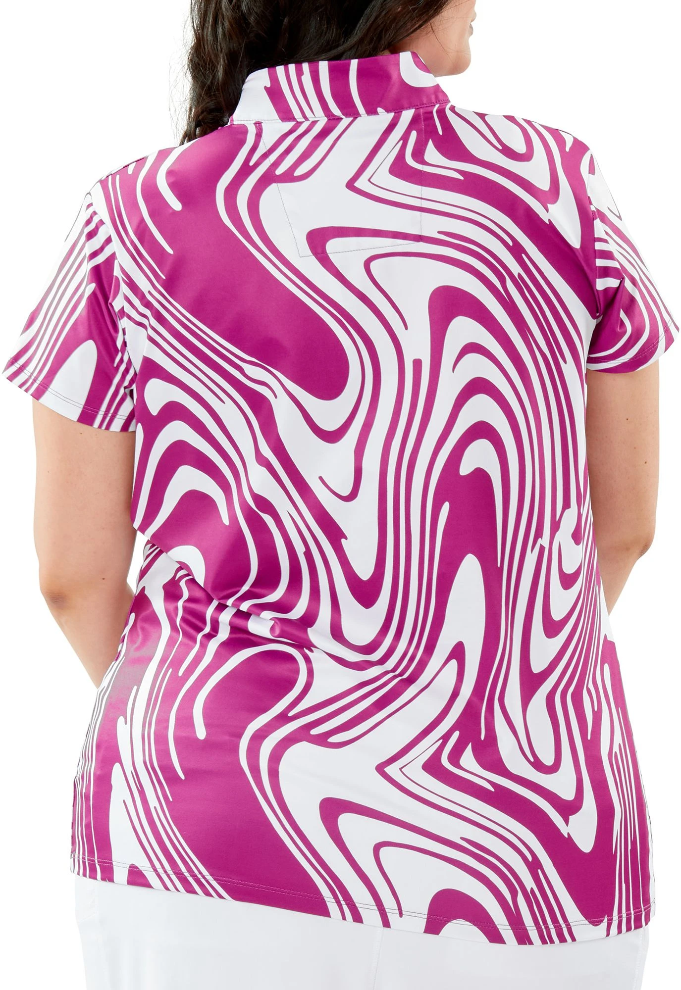 Nancy Lopez Golf Nancy Lopez Women's Rush Golf Polo Iris Multi 6 Nancy Lopez Golf Nancy Lopez Women's Rush Golf Polo Iris Multi - Image 4