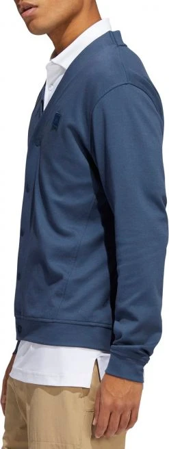 Adidas Men's Go-To Golf Cardigan Crew Navy 11 Adidas Men's Go-To Golf Cardigan Crew Navy -Golf Apparel Sales Shop unnamed file 4745
