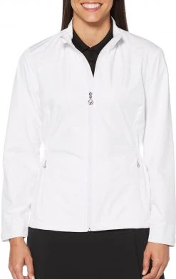 Callaway Women's Windwear Full Zip Golf Jacket Brilliant White