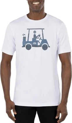 TravisMathew Men's Race You Golf T-Shirt White