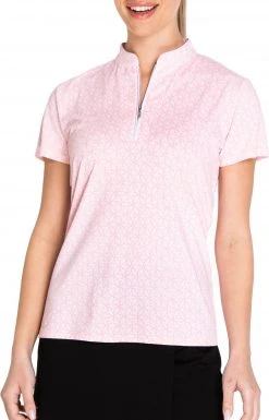 Sport Haley Women's Julia Short Sleeve Golf Polo Sweet Pink