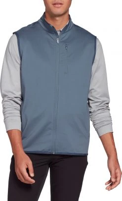 Walter Hagen Mens' Perfect 11 Knit Full Zip Vest Ashen Grey