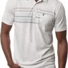 TravisMathew Men's Timmy Golf Polo Heather White -Golf Apparel Sales Shop unnamed file 4879