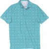Scales Men's Clean Fish Golf Polo Heather Seafoam -Golf Apparel Sales Shop unnamed file 4910