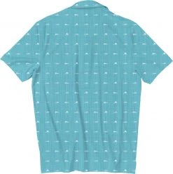 Scales Men's Clean Fish Golf Polo Heather Seafoam -Golf Apparel Sales Shop unnamed file 4911