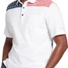 Walter Hagen Men's Perfect 11 USA Stars And Stripes Cotton Golf Polo Stars Stripes Crisp White -Golf Apparel Sales Shop unnamed file 4912