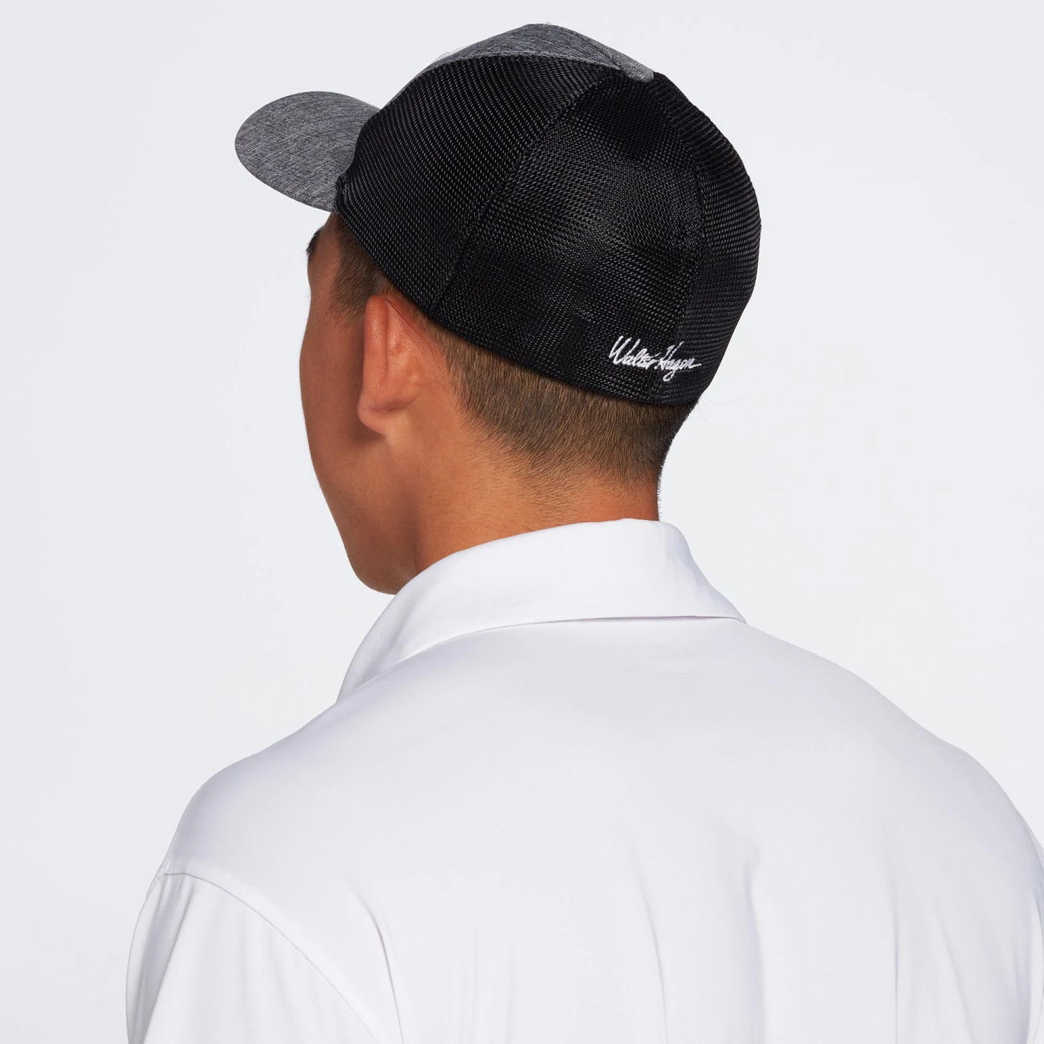 Walter Hagen Men's Americana Stretchfit Golf Hat Heather Navy 4 Walter Hagen Men's Americana Stretchfit Golf Hat Heather Navy - Image 2