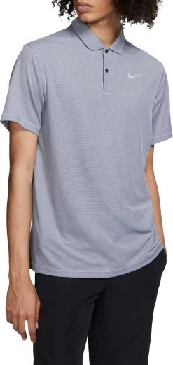 Nike Men's Victory Texture Golf Polo Blue Void