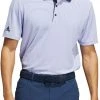 Adidas Men's Two-Color Club Stripe Golf Polo Violet Tone/crew Navy -Golf Apparel Sales Shop unnamed file 5129