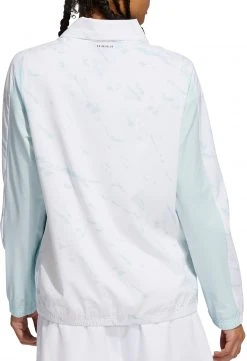 Adidas Women's Printed Primeblue Full-Zip Golf Jacket Halo Mint Green/white -Golf Apparel Sales Shop unnamed file 5167