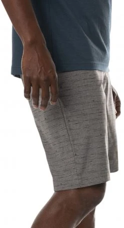 TravisMathew Men's Alone Time Hybrid Golf Shorts Heather Grey Pinstripe -Golf Apparel Sales Shop unnamed file 5172