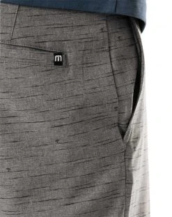 TravisMathew Men's Alone Time Hybrid Golf Shorts Heather Grey Pinstripe -Golf Apparel Sales Shop unnamed file 5173