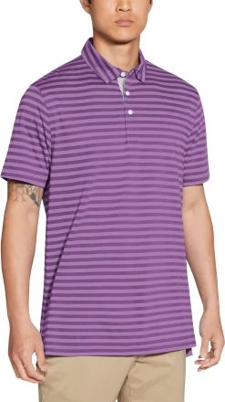 Nike Men's Dri-FIT Player Striped Golf Polo Obsidian