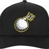 Waggle Men's Hitting Bombs Golf Hat Black -Golf Apparel Sales Shop unnamed file 5371